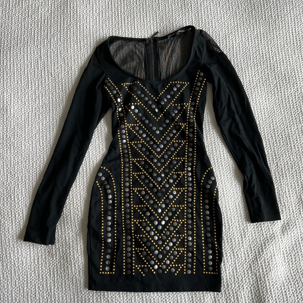 Bebe long sleeve mini dress